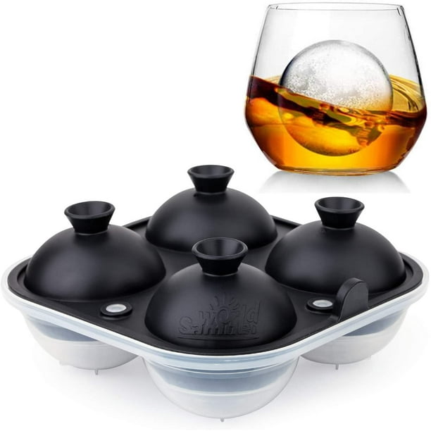 UK Large Ice Ball Cube Maker Sphere Mold Round Jelly Mould for Cocktail Whiskey 